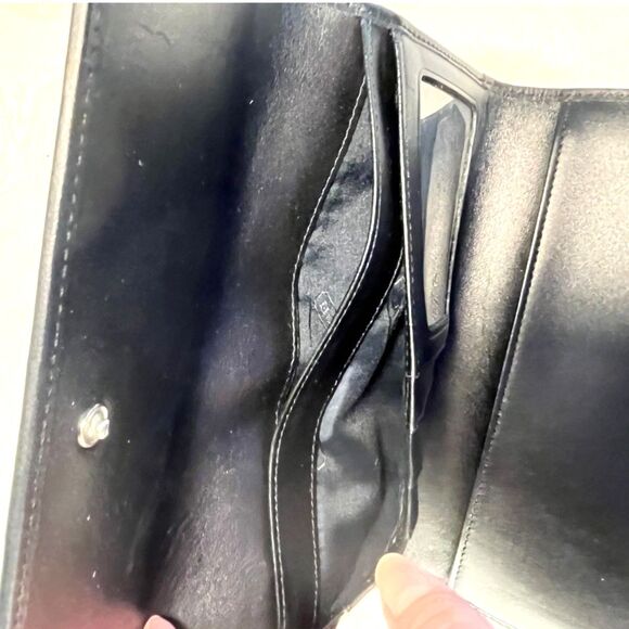 Coach Chic! Y2K Black Monogram Trifold Long Wallet - Picture 5 of 6